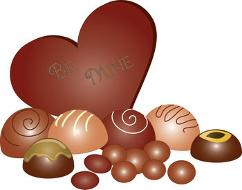Valentine Chocolate Candy Clipart 