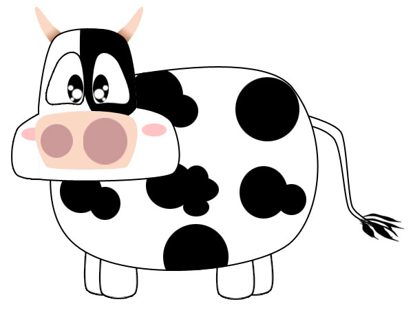 A Cartoon Cow 