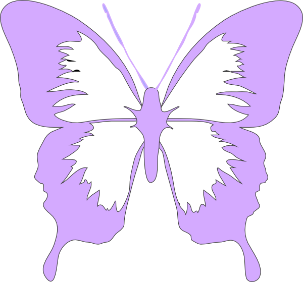 Clipart purple butterfly 