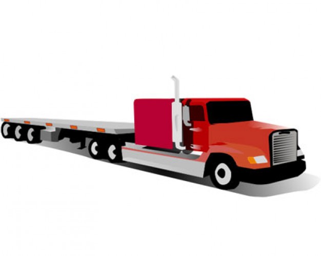 Truck And Trailer Clipart 