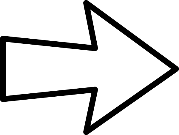 White arrow clip art 