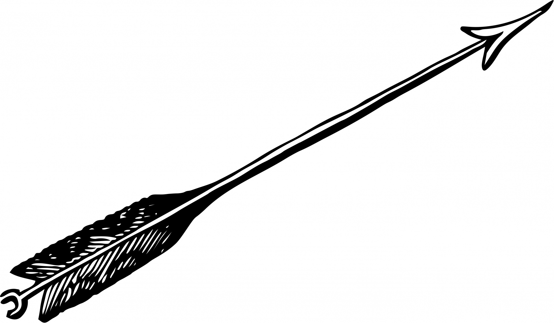 Free arrow clipart black and white 