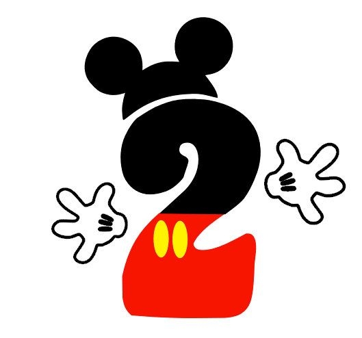 2nd Birthday Mickey Mouse Clip Art Library