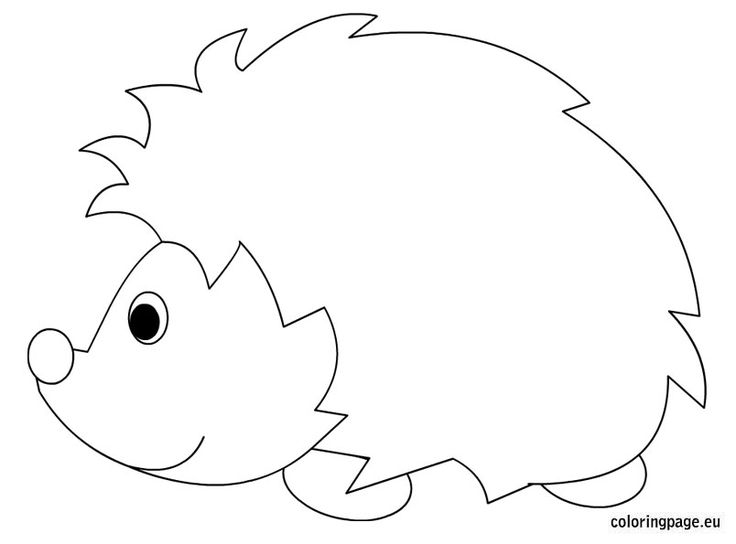 printable hedgehog coloring page - Clip Art Library