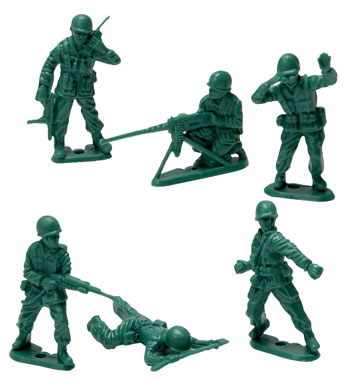 Green Soldier Men Clipart 