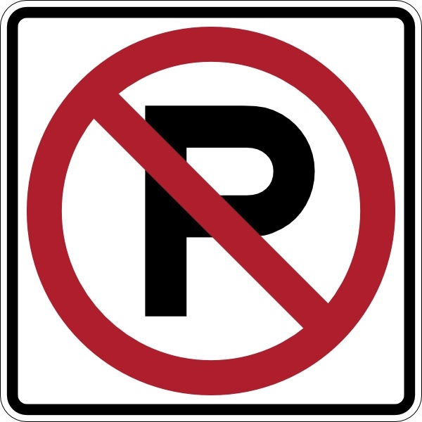 No Parking Sign clip art Free vector in Open office drawing svg 