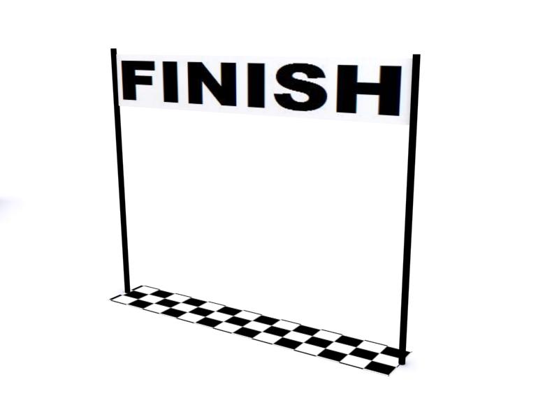 race start line clipart black