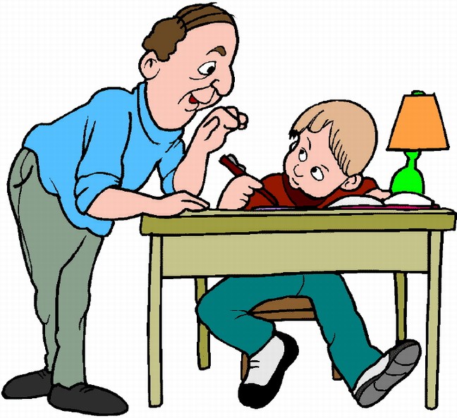 Help to do homework clipart