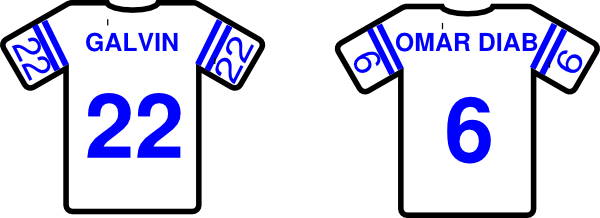 Football jersey clipart image 