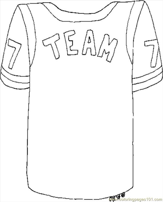 Free Printable Football Jersey Template 