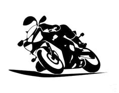 Stunning View of a Motorcycle Silhouette Vector Free Download 