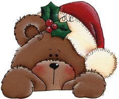 christmas teddy bear clip art