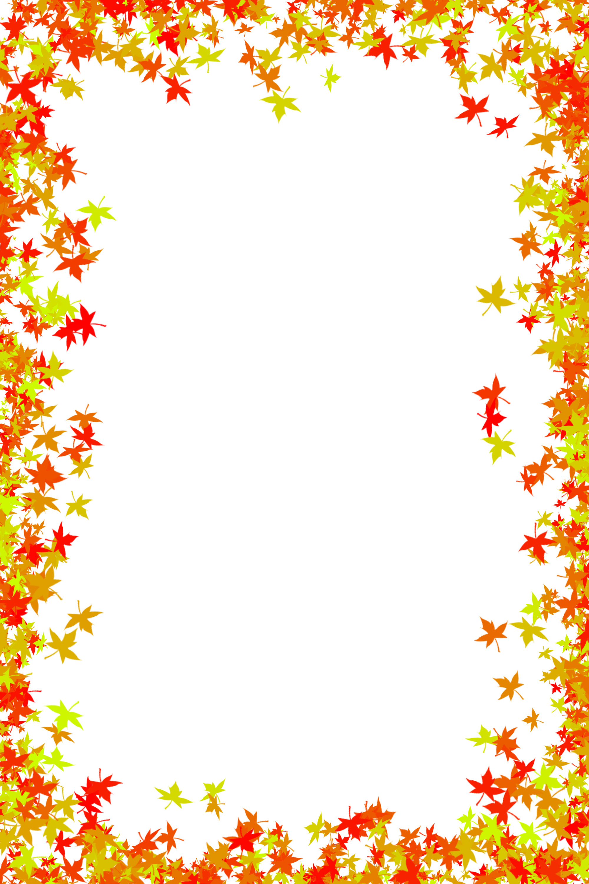 Fall leaves page borders � cfxq 