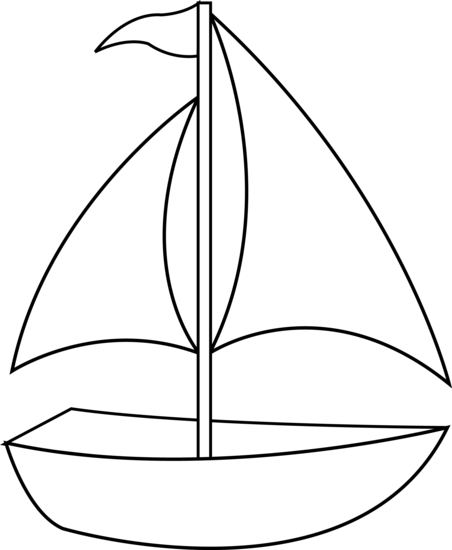 Boat Outline Clipart 