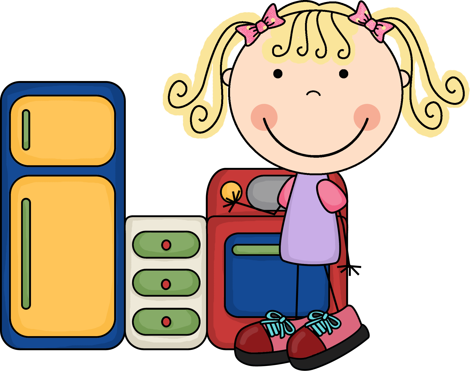 Dramatic play kitchen clipart 