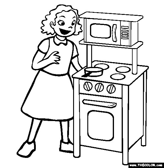 Kitchen play clipart 