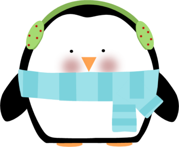 Cute Christmas Penguin Clipart 