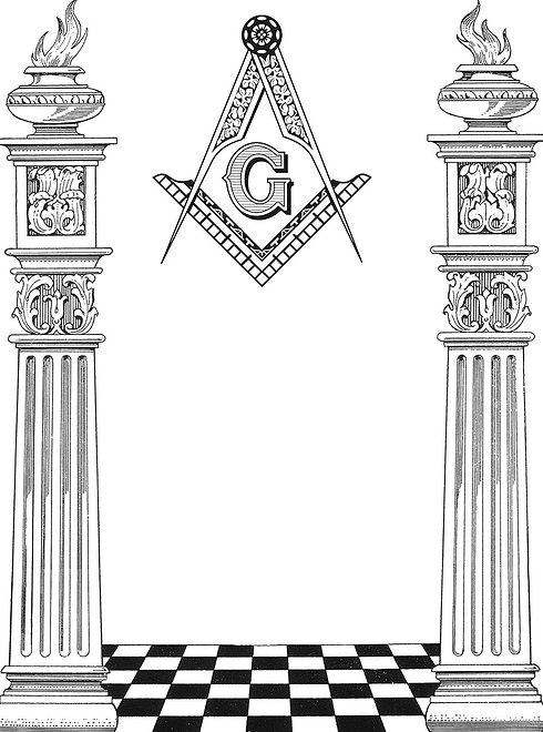 Masonic Pillars Clipart 