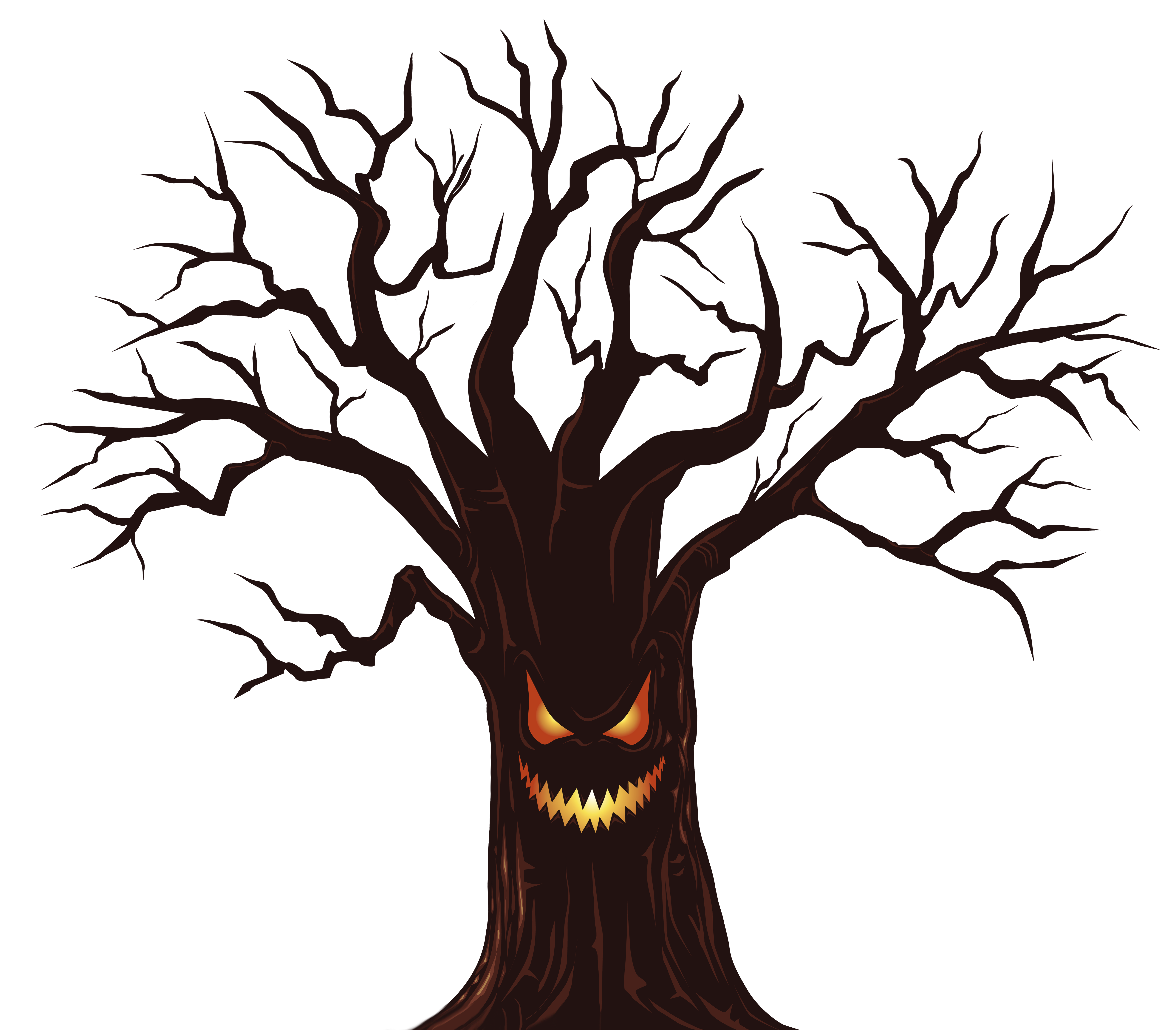 Spooky Tree Clip Art – Clipart Free Download 