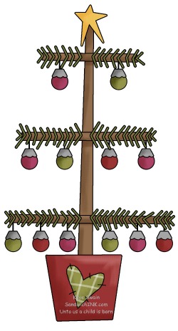 Country Christmas Clipart