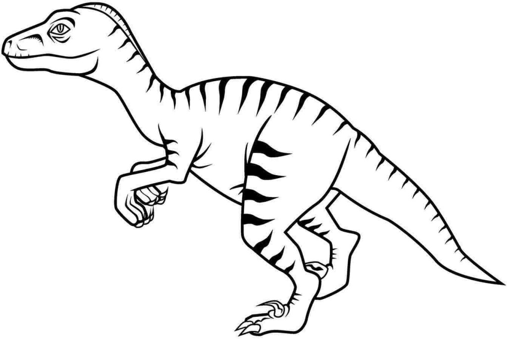 Realistic Dinosaur Coloring Page coloring page, coloring image 