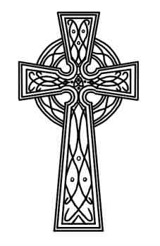 Irish cross clip art 