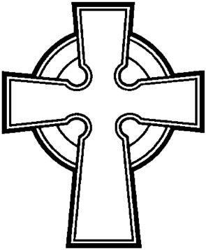 Simple Celtic Cross Clip Art 