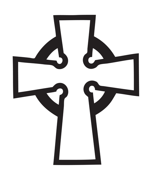 Simple Celtic Cross Clip Art 
