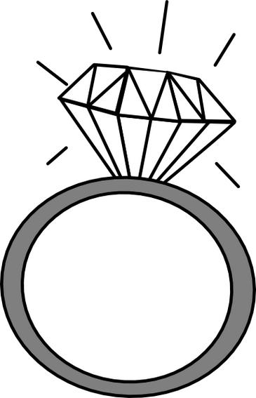 Diamond ring clipart free 
