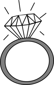 cartoon diamond ring clipart 