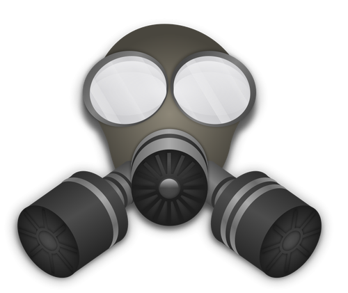 Gas mask vector clip art 