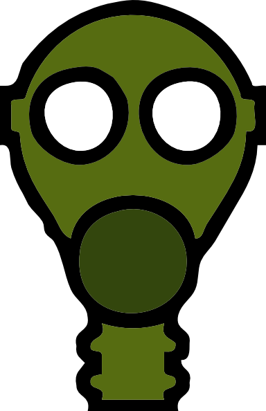 Cartoon man with protective mask clipart 
