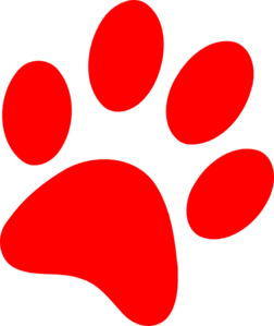 Free clipart dog paws 