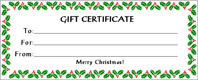 Christmas Gift Voucher Template from clipart-library.com