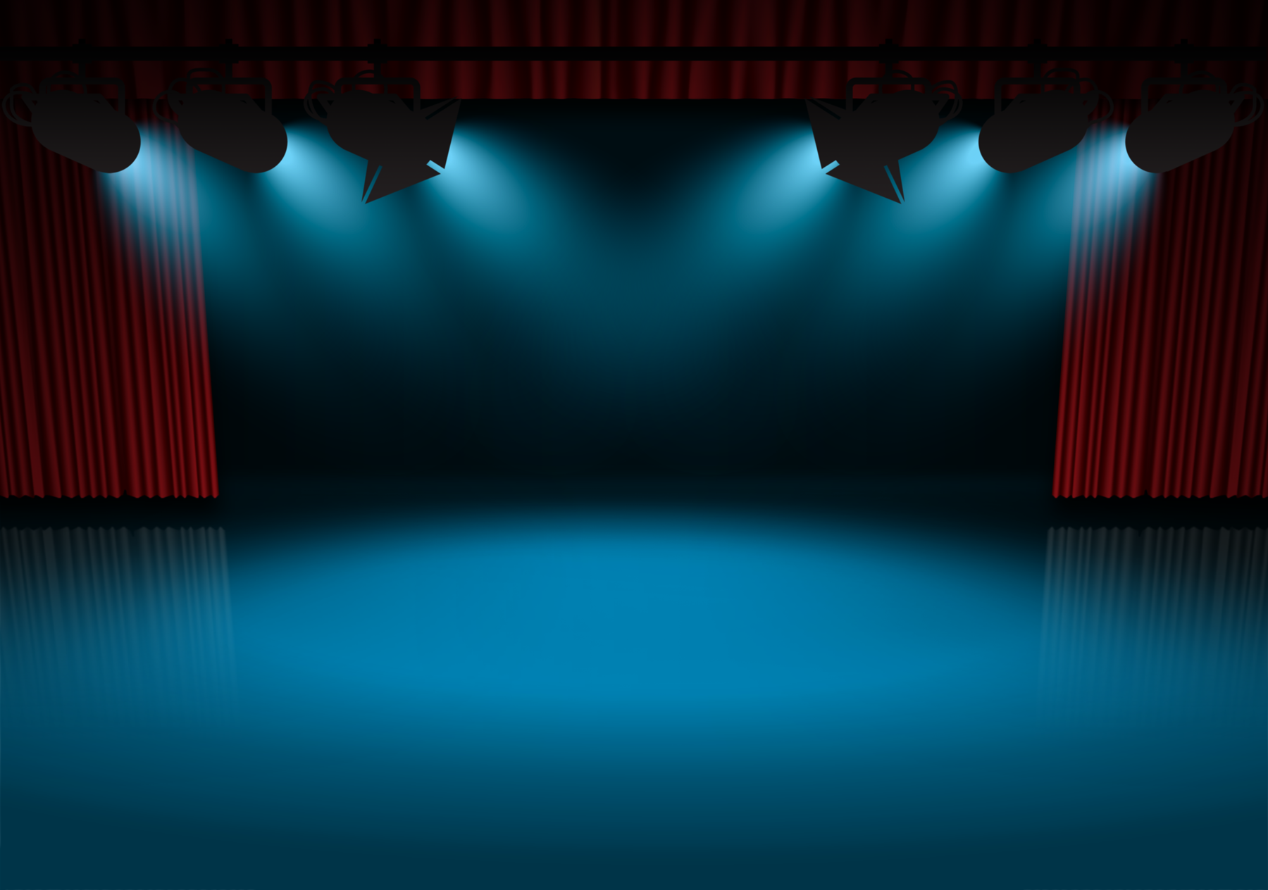 Theater Stage Background Clip Art Library