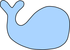 Whale outline clip art 