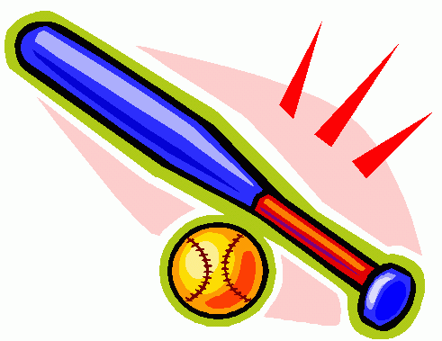 Baseball bat baseball clipart 