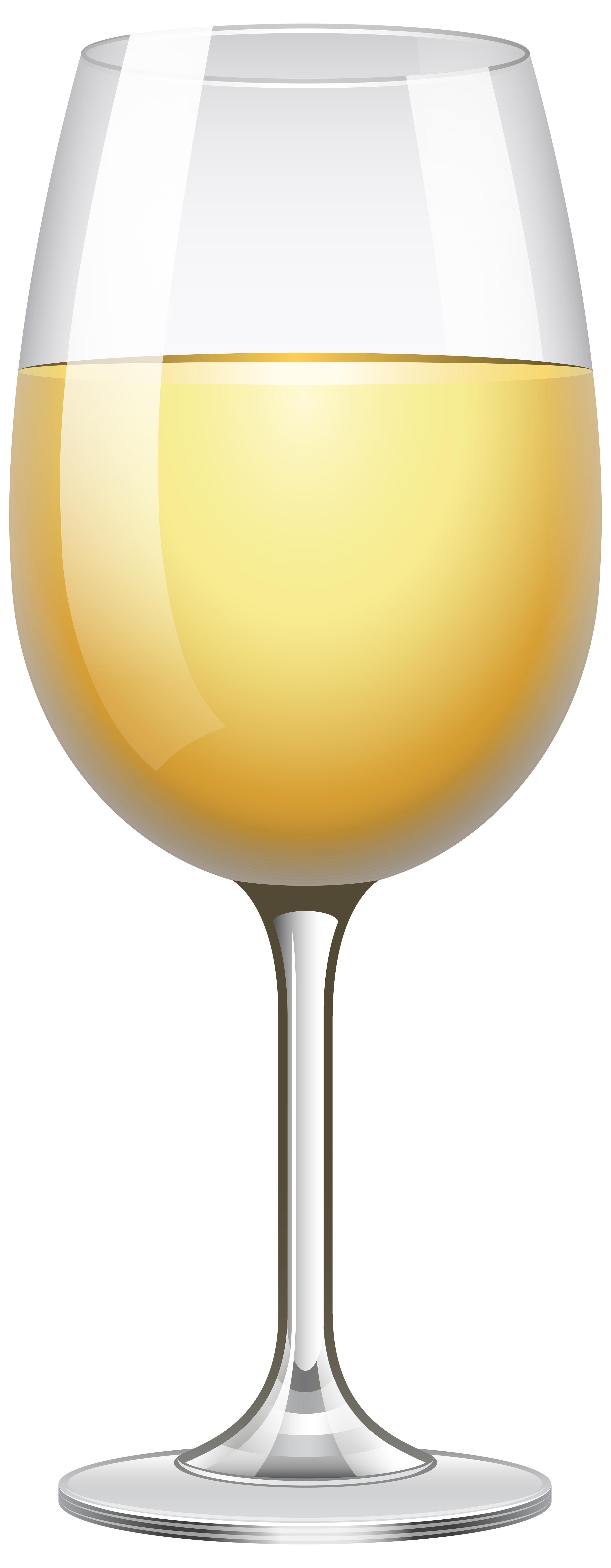 White Wine Glass Transparent PNG Clip Art Image 