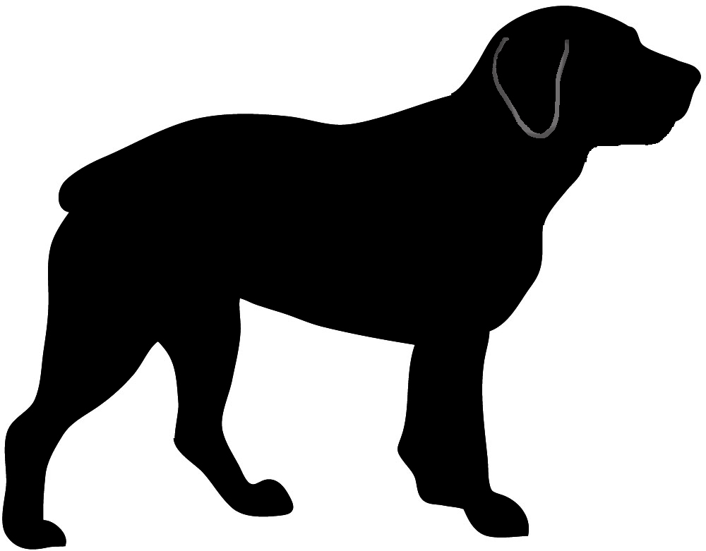 Dog Silhouette Clipart 