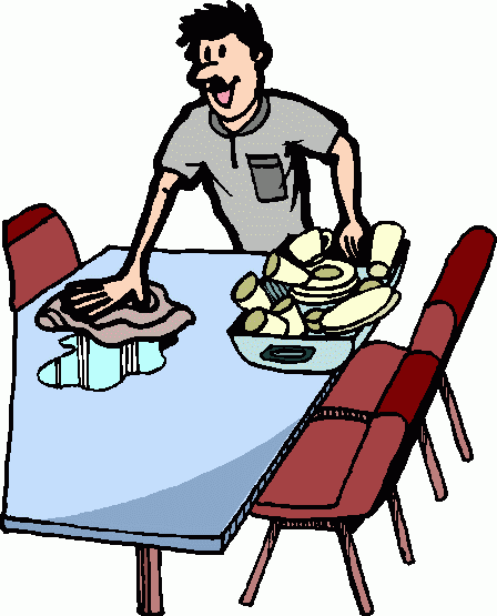 Clip Arts Related To : clean the table clipart. 