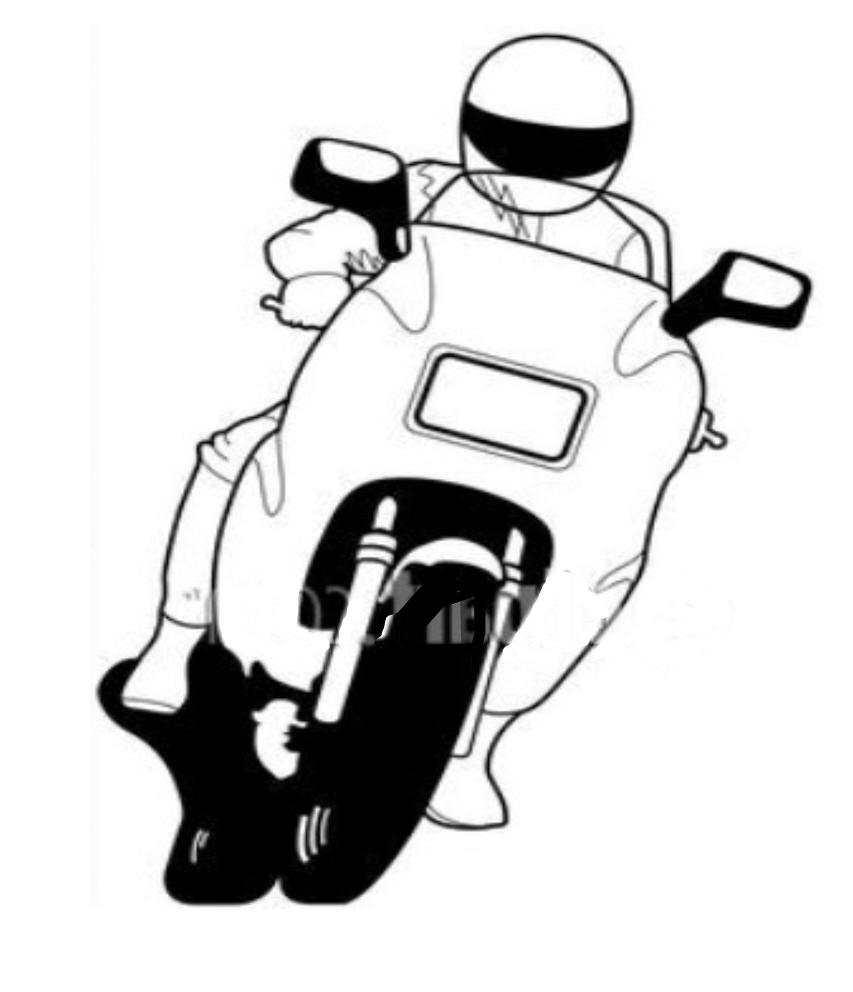 Motorcycle riders clipart 