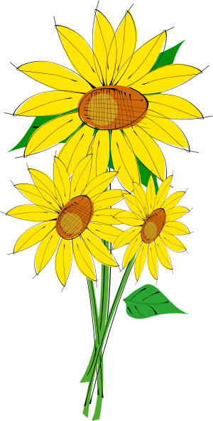 Sunflower Border Clipart 