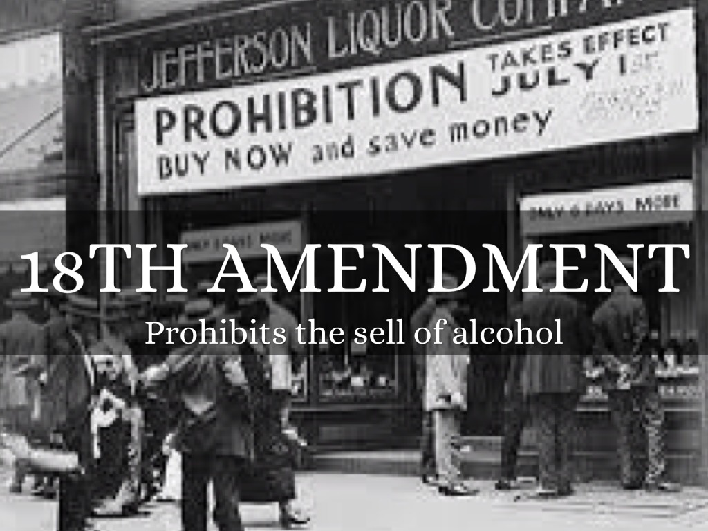 18th Amendment Clipart Commemorating the Prohibition Era in American