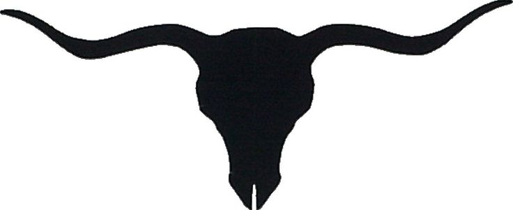 Longhorn silhouette clipart 