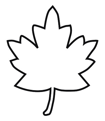 Maple Leaf Clipart Black And White 
