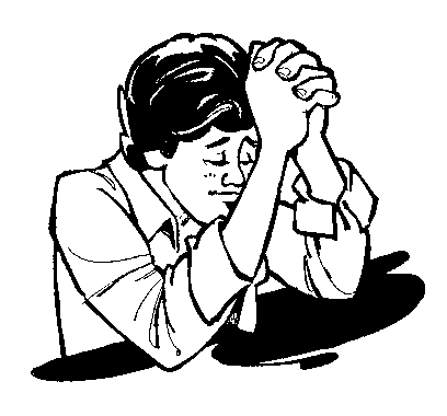 People Praying In Church Clipart 
