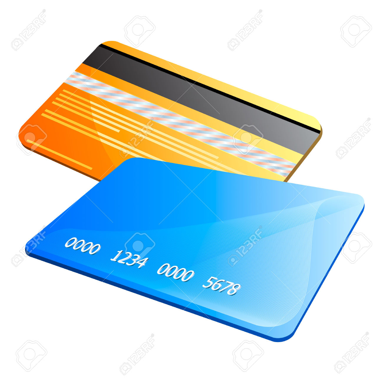 Visa credit card clipart 