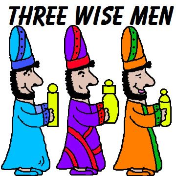3 wisemen clipart 
