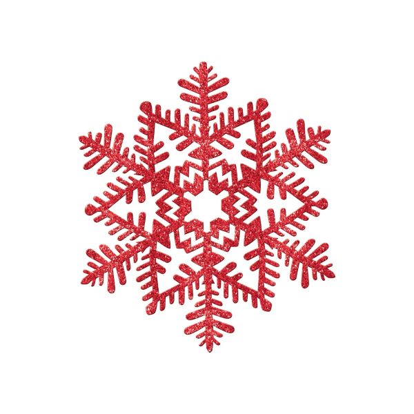 Red Snowflake Clipart 