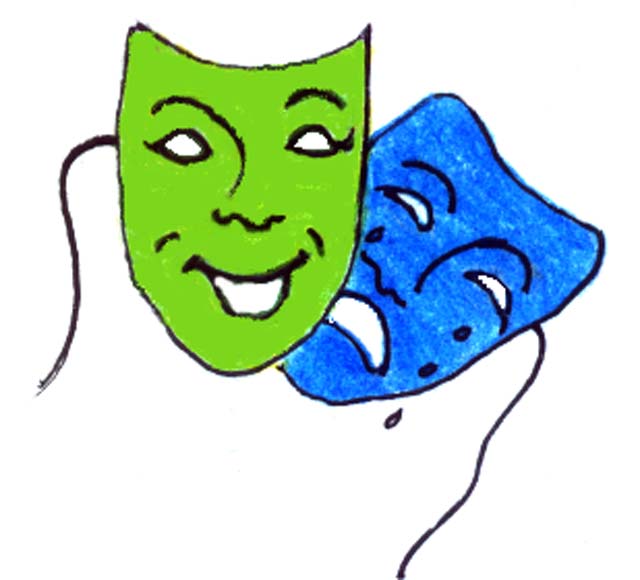 Theater Masks Clipart 